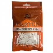 Фильтры для самокруток Cartel Super Slim Long 5,3 мм - 100 шт (оранжевые)